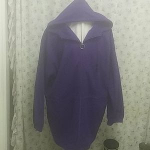 Purple Catalina outer ware fleece coat.